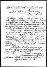 Carta de Vicente Medina a Rafael Altamira. Rosario (Santa Fe, Argentina), 4 de julio de 1909 | Biblioteca Virtual Miguel de Cervantes