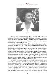 Amparo Soler Gimeno (Valencia, 1921 – Madrid, 2004) [Semblanza] / Ana Martínez Rus | Biblioteca Virtual Miguel de Cervantes