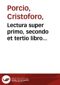 Lectura super primo, secondo et tertio libro Institutionum / cu[m] additionibus ... Jasonis de Mayno | Biblioteca Virtual Miguel de Cervantes