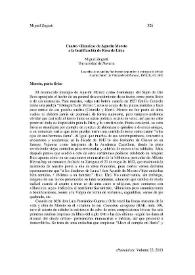 Cuatro villancicos de Agustín Moreto a la beatificación de Rosa de Lima / Miguel Zugasti | Biblioteca Virtual Miguel de Cervantes