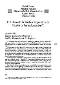 El futuro de la política regional en la España de las autonomías / Gumersindo Ruiz (coordinador) | Biblioteca Virtual Miguel de Cervantes