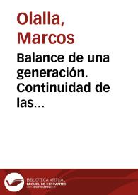Balance de una generación. Continuidad de las estrategias de autolegitimación intelectual en la producción tardía de Manuel Ugarte / Marcos Olalla | Biblioteca Virtual Miguel de Cervantes