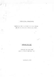 Annual report. Commission for Educational Exchange between The United States of America and Spain. Program year 1976 | Biblioteca Virtual Miguel de Cervantes