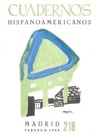 Cuadernos Hispanoamericanos. Núm. 218, febrero 1968 | Biblioteca Virtual Miguel de Cervantes
