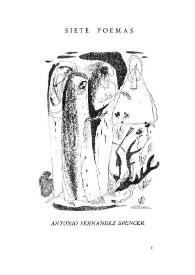Siete poemas  / Antonio Fernández Spencer, con ilustraciones de A. R. Valdivieso | Biblioteca Virtual Miguel de Cervantes