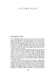Cuadernos Hispanoamericanos, núm. 13 (enero-febrero 1950). Asteriscos | Biblioteca Virtual Miguel de Cervantes