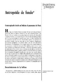 Antropoide de fondo / Francisco Fernández Santos | Biblioteca Virtual Miguel de Cervantes