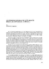 Las primeras novelas de Naŷīb Maḥfūẓ según las críticas de la época. I / Marcelino Villegas | Biblioteca Virtual Miguel de Cervantes