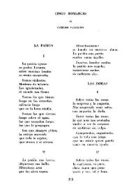 Cinco romances / por Carlos Salomón | Biblioteca Virtual Miguel de Cervantes