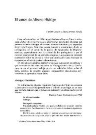 El canon de Alberto Hidalgo / Carlos García y May Lorenzo Alcalá | Biblioteca Virtual Miguel de Cervantes