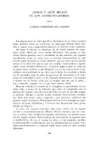 Armas y arte bélico de los "conquistadores" / por Carlos Martínez de Campos | Biblioteca Virtual Miguel de Cervantes