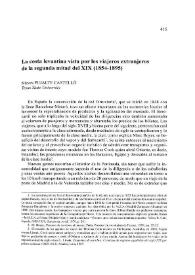 La costa levantina vista por los viajeros extranjeros de la segunda mitad del XIX (1854-1895) / Nieves Pujalte Castelló | Biblioteca Virtual Miguel de Cervantes