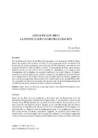 Giner de los Ríos: la Institución como Ilustración / Elías Díaz | Biblioteca Virtual Miguel de Cervantes