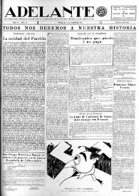 Adelante : Órgano del Partido Socialista Obrero [Español] (México, D. F.). Año IV, núm. 74, 1 de febrero de 1945 | Biblioteca Virtual Miguel de Cervantes