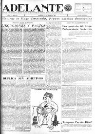 Adelante : Órgano del Partido Socialista Obrero [Español] (México, D. F.). Año IV, núm. 76, 1 de marzo de 1945 | Biblioteca Virtual Miguel de Cervantes