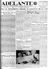 Adelante : Órgano del Partido Socialista Obrero [Español] (México, D. F.). Año IV, núm. 77, 15 de marzo de 1945 | Biblioteca Virtual Miguel de Cervantes