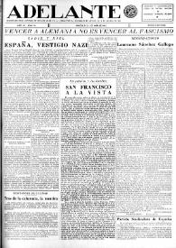 Adelante : Órgano del Partido Socialista Obrero [Español] (México, D. F.). Año IV, núm. 78, 1 de abril de 1945 | Biblioteca Virtual Miguel de Cervantes