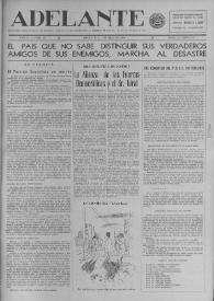 Adelante : Órgano del Partido Socialista Obrero [Español] (México, D. F.). Año IV, núm. 104, 1 de junio de 1946 | Biblioteca Virtual Miguel de Cervantes