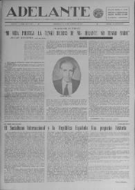 Adelante : Órgano del Partido Socialista Obrero [Español] (México, D. F.). Año IV, núm. 108-109, 15 de agosto de 1946 | Biblioteca Virtual Miguel de Cervantes