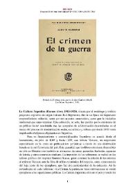 La Cultura Argentina (Buenos Aires, 1915-1925) [Semblanza] / Margarita Merbilhaá | Biblioteca Virtual Miguel de Cervantes