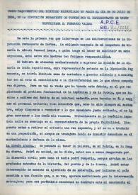 Texto taquigráfico del discurso pronunciado en París el día 24 de julio de 1939, en la Diputación Permanente de Cortes por el representante de Unión Republicana D. Fernando Valera | Biblioteca Virtual Miguel de Cervantes