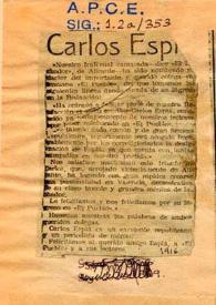 Carlos Esplá | Biblioteca Virtual Miguel de Cervantes