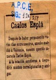 Carlos Esplá | Biblioteca Virtual Miguel de Cervantes