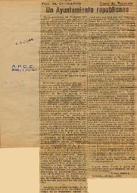 Un Ayuntamiento republicano / Carlos Esplá | Biblioteca Virtual Miguel de Cervantes
