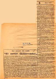 El señor Gobernador | Biblioteca Virtual Miguel de Cervantes
