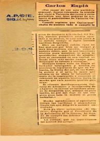 Carlos Esplá | Biblioteca Virtual Miguel de Cervantes