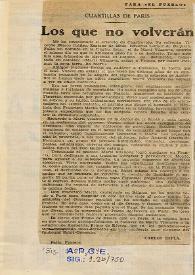 Los que no volverán / Carlos Esplá | Biblioteca Virtual Miguel de Cervantes