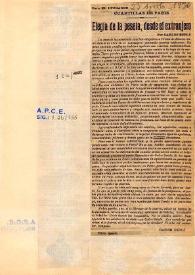 Elegía de la peseta, desde el extranjero / Por Carlos Esplá | Biblioteca Virtual Miguel de Cervantes