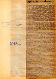 Apelación al extranjero / Por Carlos Esplá | Biblioteca Virtual Miguel de Cervantes