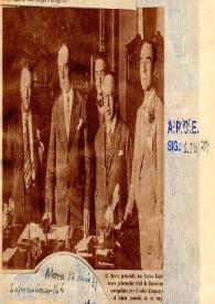 Fotografía toma posesión de Carlos Esplá como Gobernador de Barcelona | Biblioteca Virtual Miguel de Cervantes