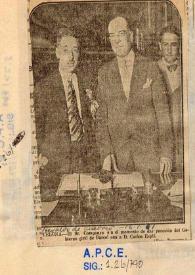 Fotografía de Lluís Companys y Carlos Esplá | Biblioteca Virtual Miguel de Cervantes