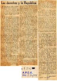 Las derechas y la República / Carlos Esplá | Biblioteca Virtual Miguel de Cervantes