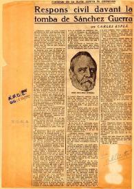 Respons civil davant la tomba de Sánchez Guerra / per Carles Esplá | Biblioteca Virtual Miguel de Cervantes