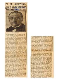 El Sr. Marraco, gran encaixador | Biblioteca Virtual Miguel de Cervantes