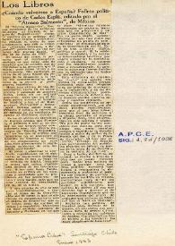 Los libros. ¿Cuándo volvemos a España?. Folleto político de Carlos Esplá, editado por el "Ateneo Salmerón", de México | Biblioteca Virtual Miguel de Cervantes