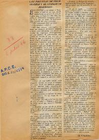 Las películas de psicoanálisis y el Consejo de Seguridad / El Valijero | Biblioteca Virtual Miguel de Cervantes