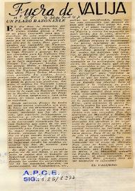 Un plazo razonable / El Valijero | Biblioteca Virtual Miguel de Cervantes
