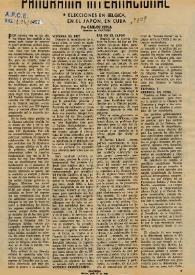 Elecciones en Bélgica, en el Japón, en Cuba / por Carlos Esplá | Biblioteca Virtual Miguel de Cervantes