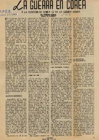 La guerra en Corea. La cuestión de Corea es ya la guerra misma / por Carlos Esplá | Biblioteca Virtual Miguel de Cervantes