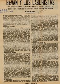 Bevan y los laboristas / por Carlos Esplá | Biblioteca Virtual Miguel de Cervantes