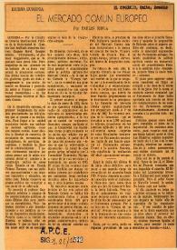 El mercado común europeo. El Comercio. | Biblioteca Virtual Miguel de Cervantes