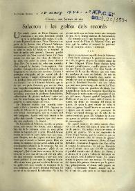 Salacrou y les golfes dels records / Carlos Esplá | Biblioteca Virtual Miguel de Cervantes
