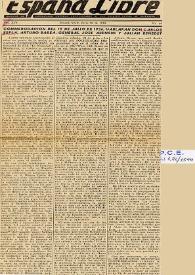 Conmemoración del 19 de julio de 1936. Hablaran don Carlos Esplá, Arturo Barea, General José Asensio y Julián Benedet

 | Biblioteca Virtual Miguel de Cervantes