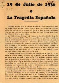 19 de julio de 1936 o la tragedia española | Biblioteca Virtual Miguel de Cervantes