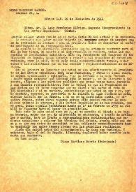 Carta de Diego Martínez Barrio a Luis Fernández Clérigo. México D.F., 22 de diciembre de 1941 | Biblioteca Virtual Miguel de Cervantes