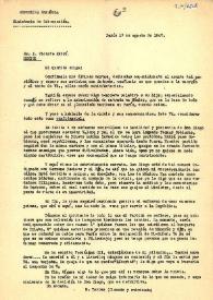 Carta de Manuel Torres Campañá a Vicente Esbrí. París, 17 de agosto de 1947 | Biblioteca Virtual Miguel de Cervantes